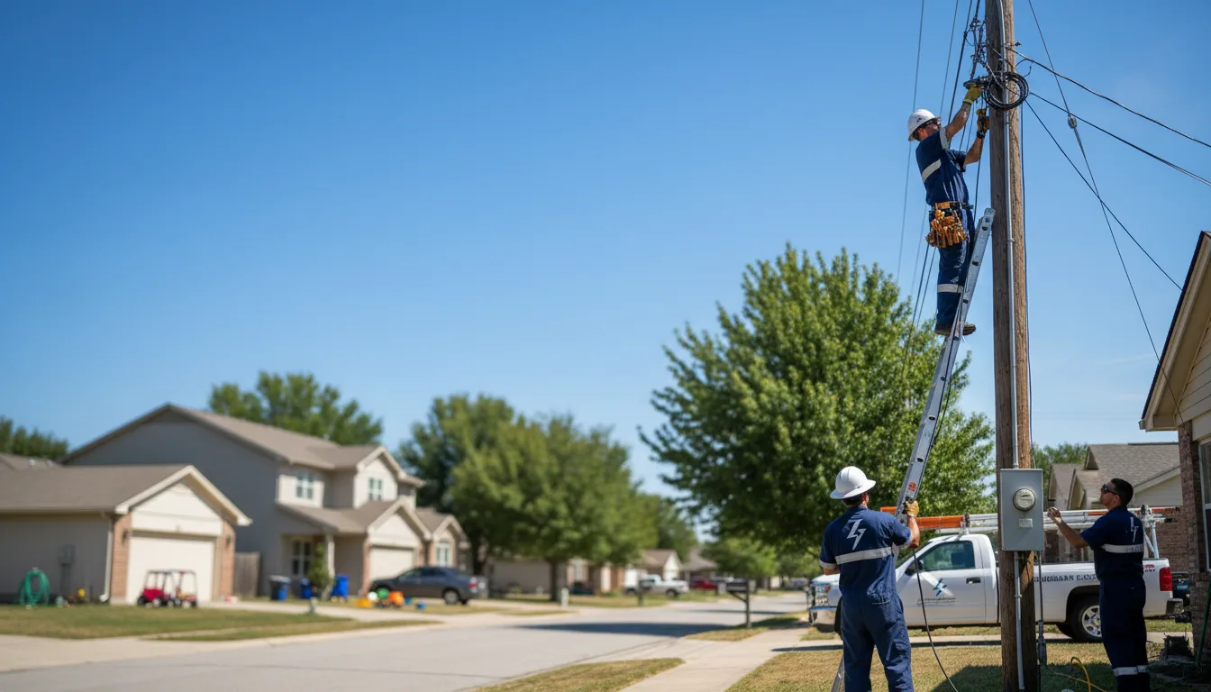 Residential electrician providing installation services in Atlanta, KS